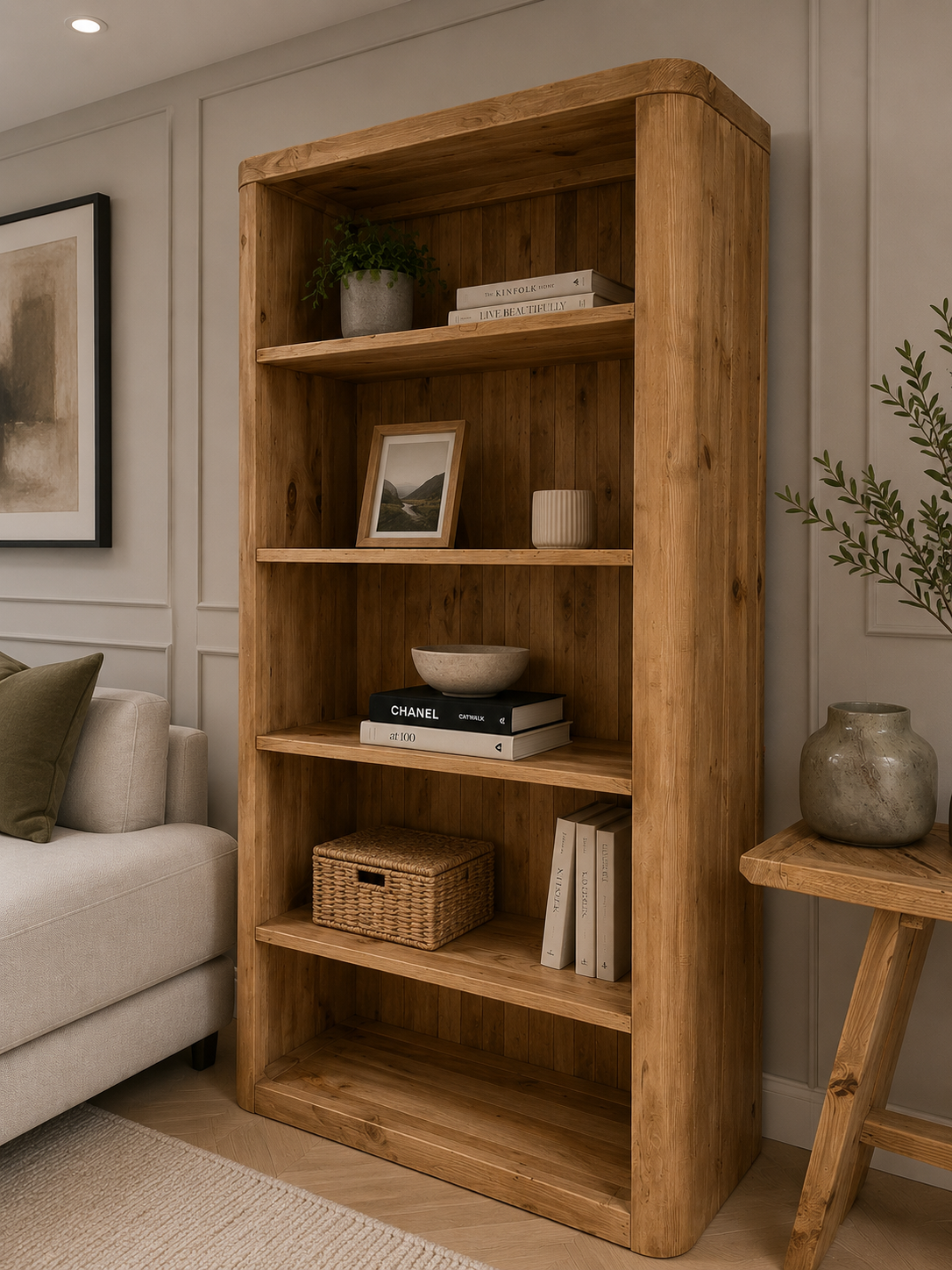 Barnwood Bookcase