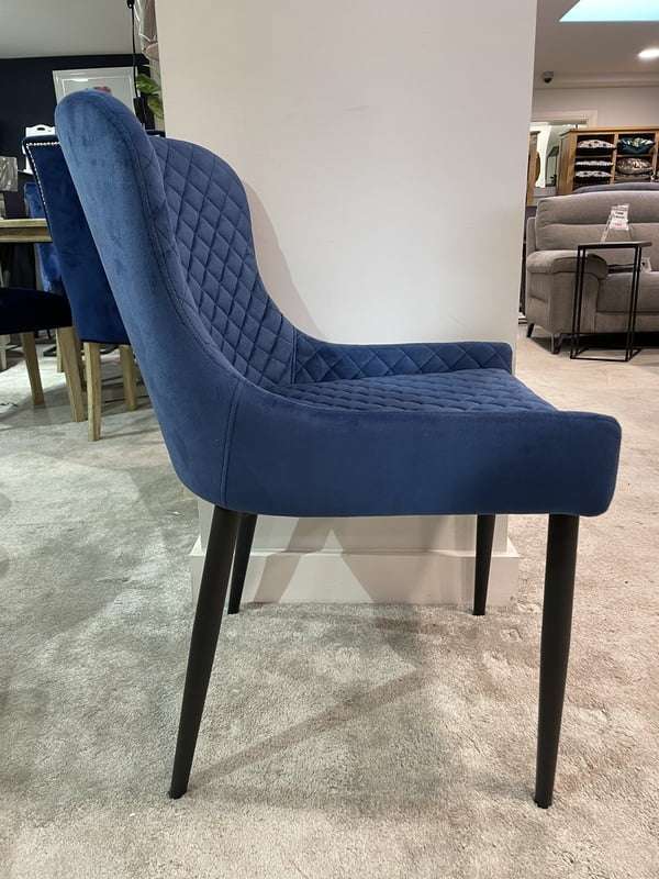 Ottawa Dining Chair Navy Velvet