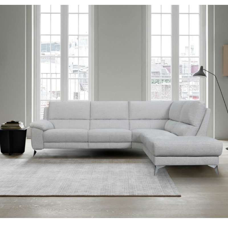 Lyon Grey Electric Corner Sofa Left Arm