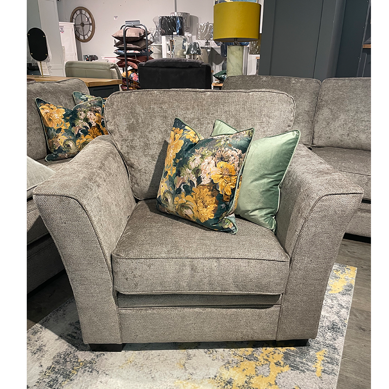 Madison Ash Grey 1 Seater