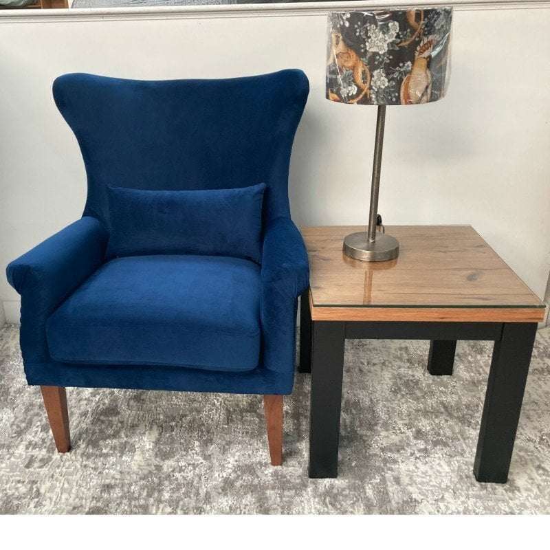 Myron Navy Armchair
