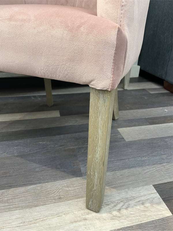 Sarah Blush Pink Velvet Chair