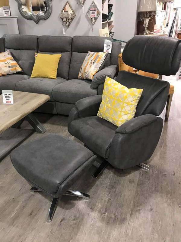 Swivel Chair & Footstool