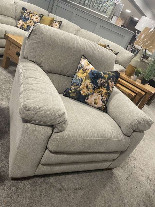 Luxor Light Grey Armchair