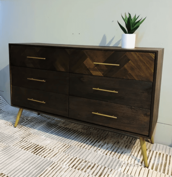 Bergen Wide Chest of 6 drawers