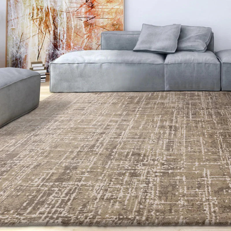 Kuza Abstract Beige Rug by Asiatic