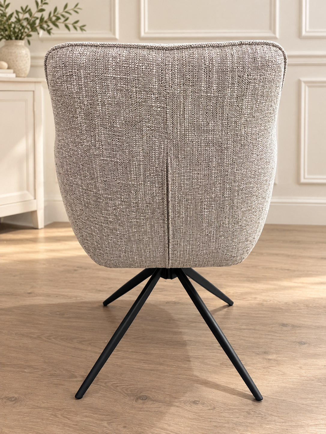 Owen Swivel Dining Chair Stone