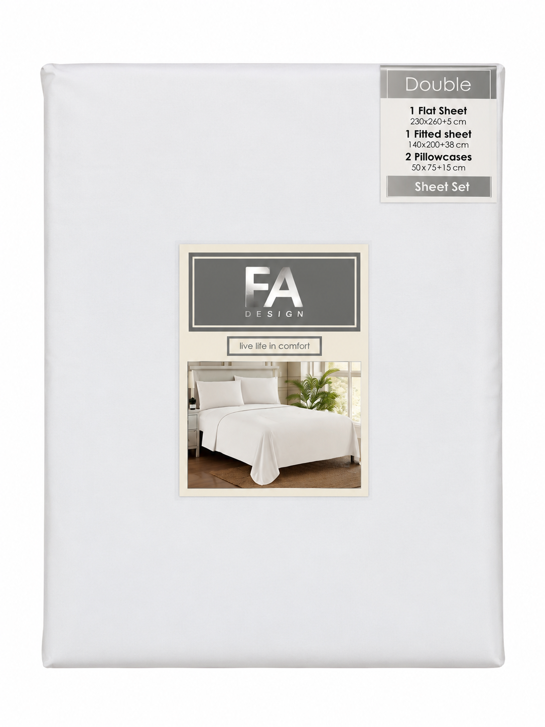 White Duvet Set by EA Design | Double