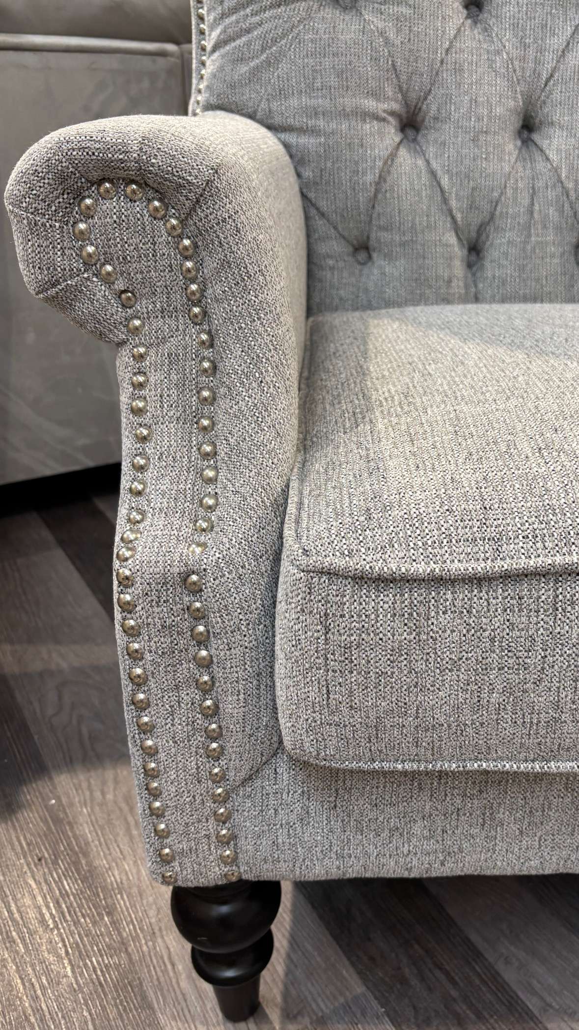 Avalon Queen Anne Chair Grey