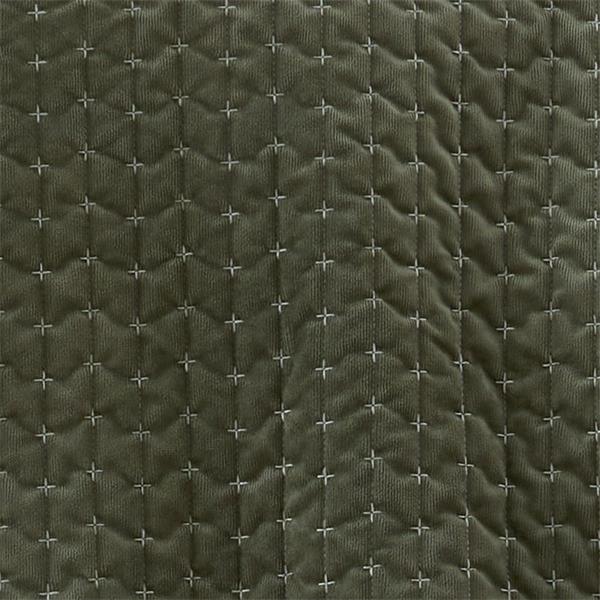 Bianca Attica Velvet Embroidered Bedspread Green