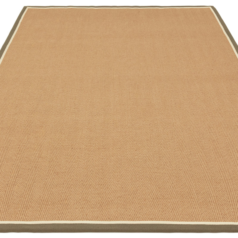 Asiatic Bordo Herringbone Khaki Cream Rug