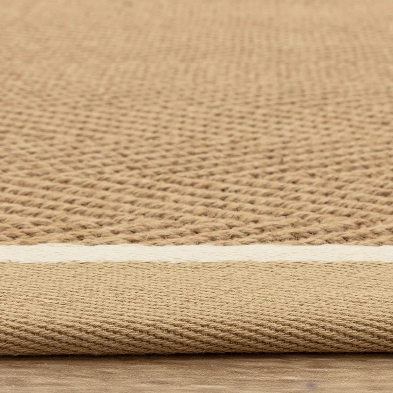 Asiatic Bordo Herringbone Cream Linen Rug