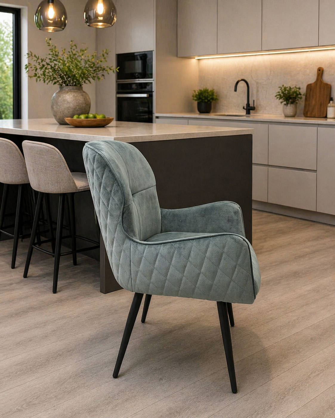 Casper Emerald Teal Dining Chair