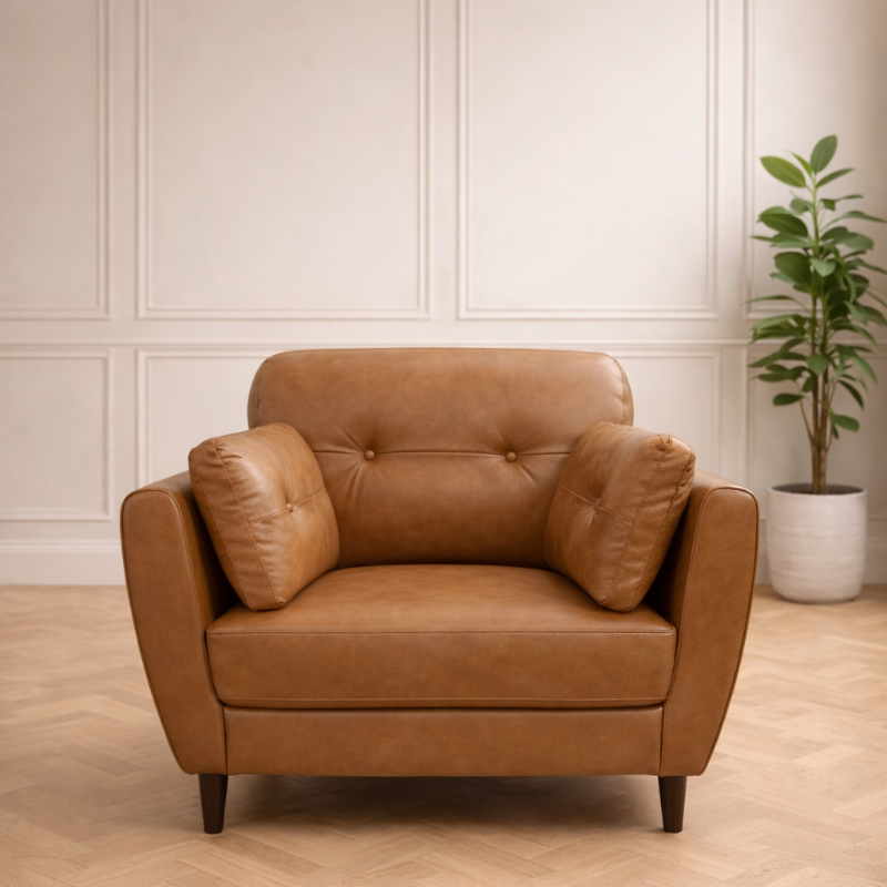 Lyle Leather 1 Seater Armchair
