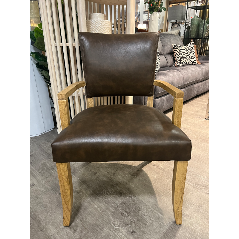 Doon Carver Dining Chair Brown
