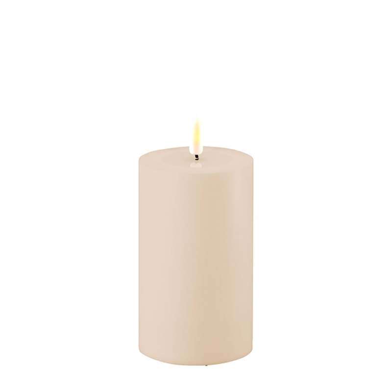 Deluxe HomeArt Cream LED Candle 7.5 x 12.5 cm