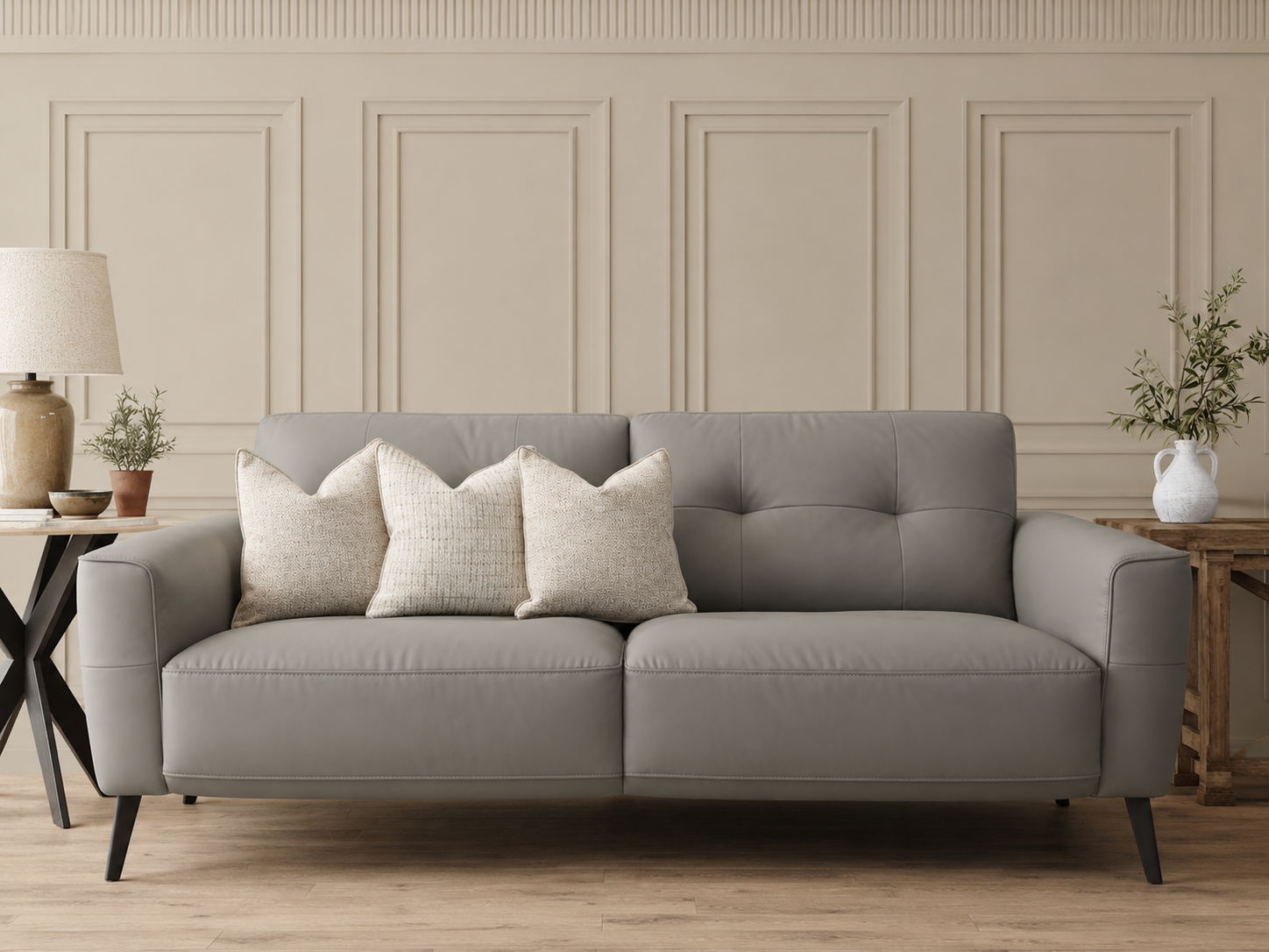 Presley 3 Seater Leather Sofa by Violino