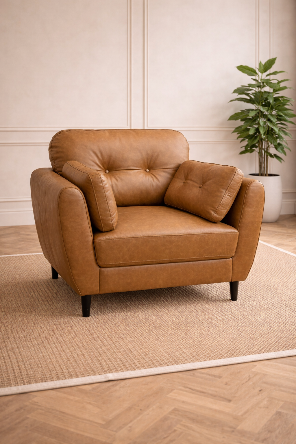 Lyle Leather 1 Seater Armchair