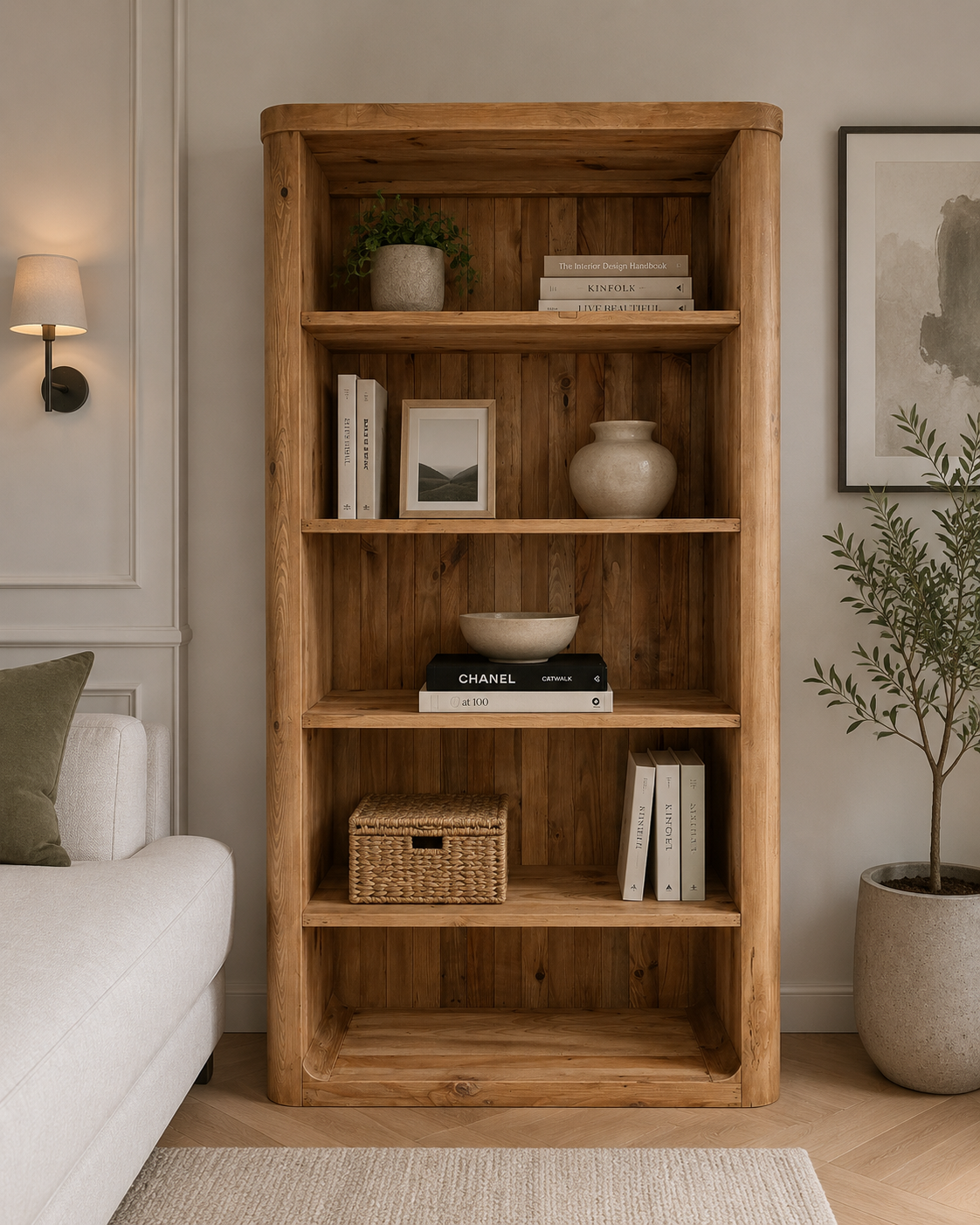 Barnwood Bookcase