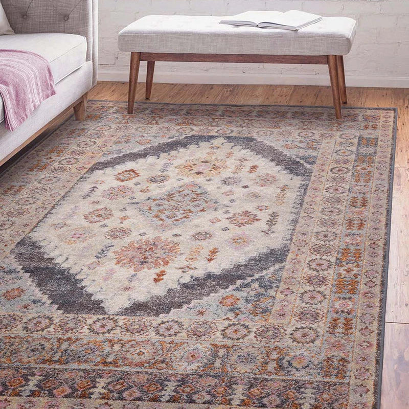 Flores Fiza Classic Persian Medallion Rug FR06 by Asiatic