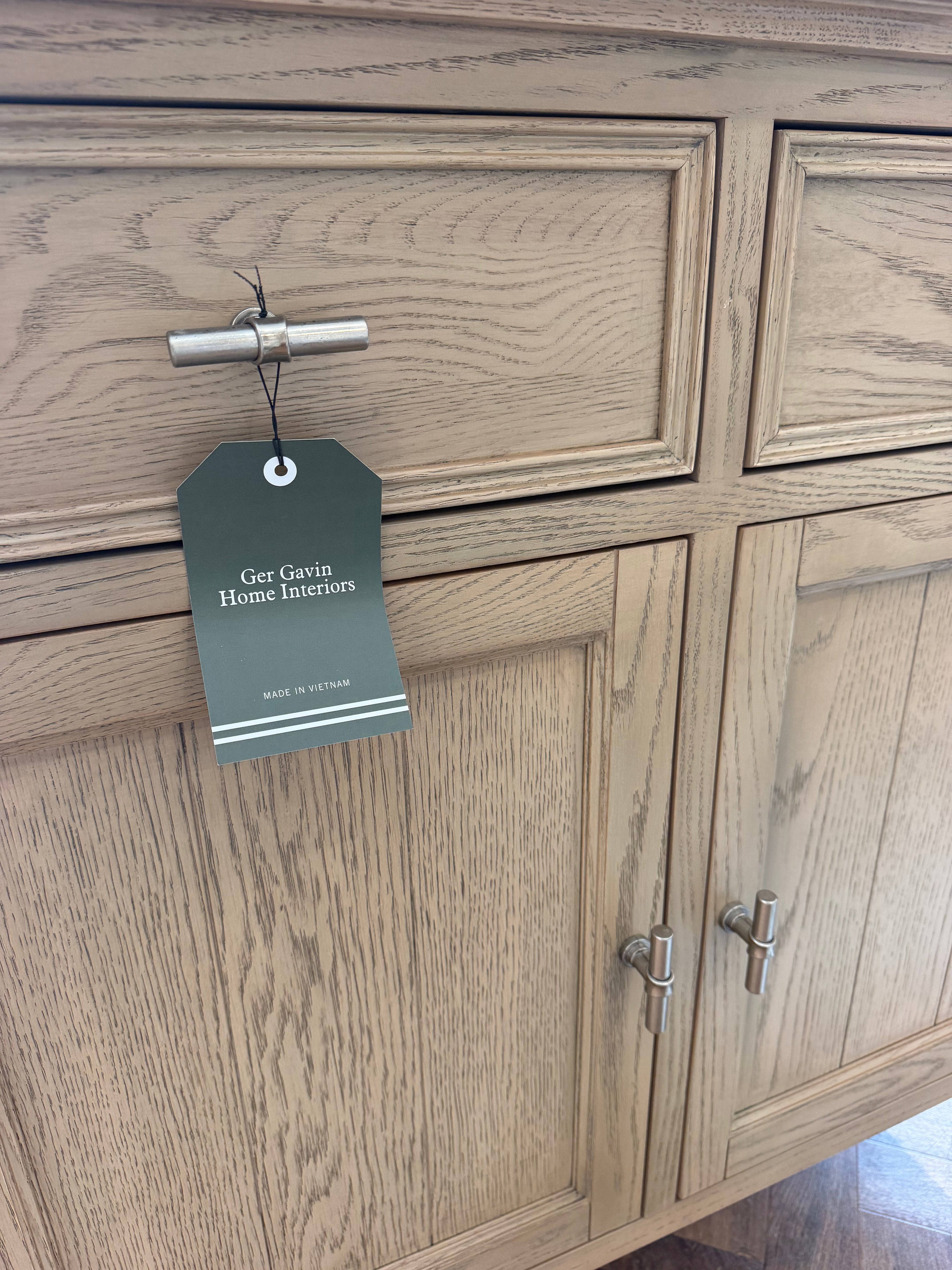 LK Oak 2 Drawer Sideboard