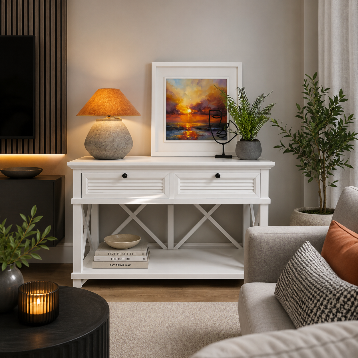 Long Island 2 Drawer Console Table