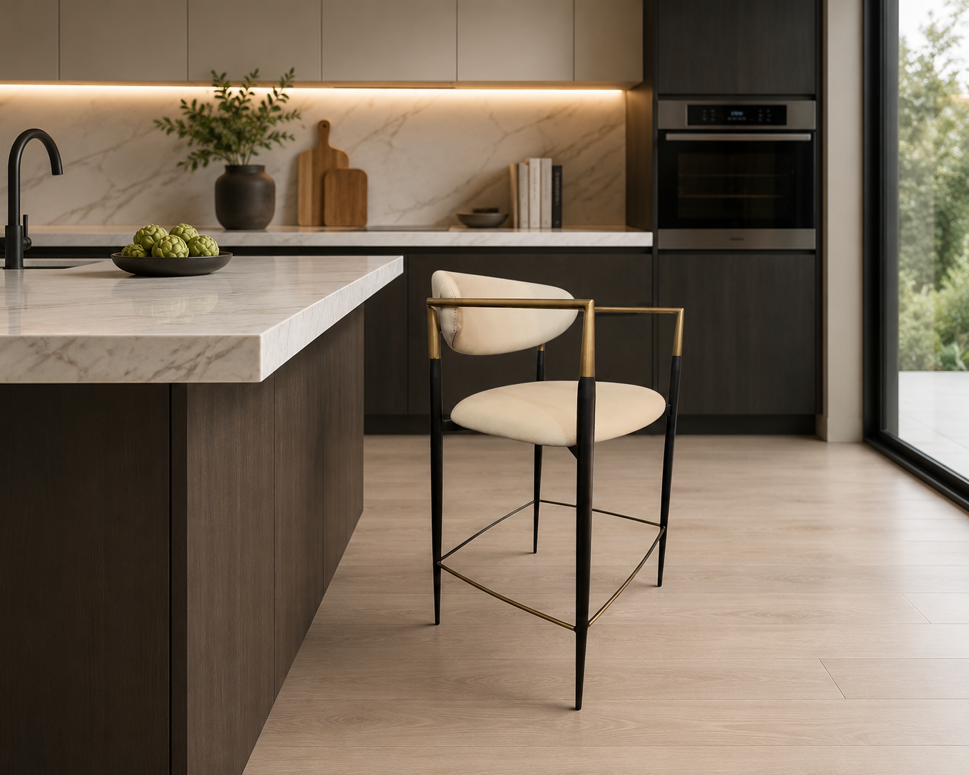 Orbit Counter Stool PU