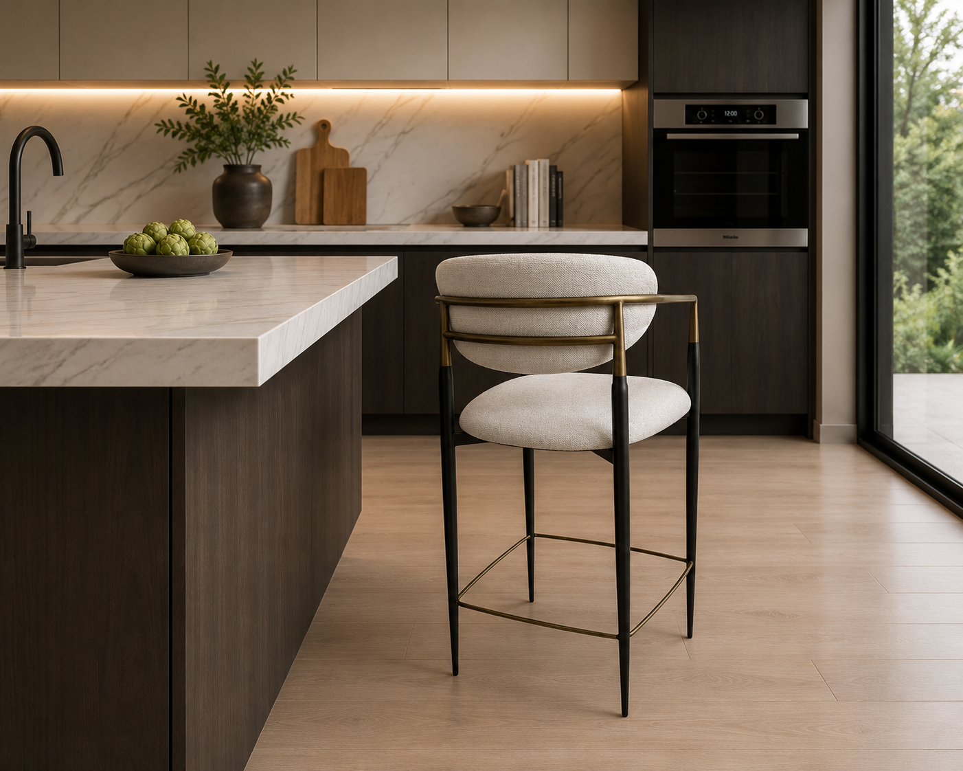 Orbit Counter Stool Cream