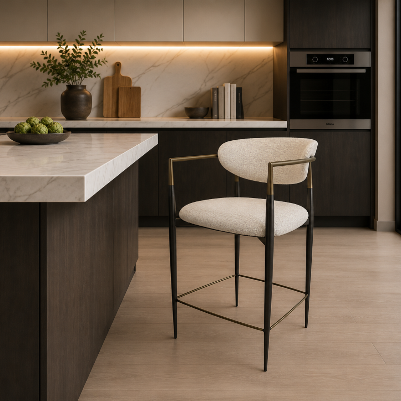 Orbit Counter Stool Cream