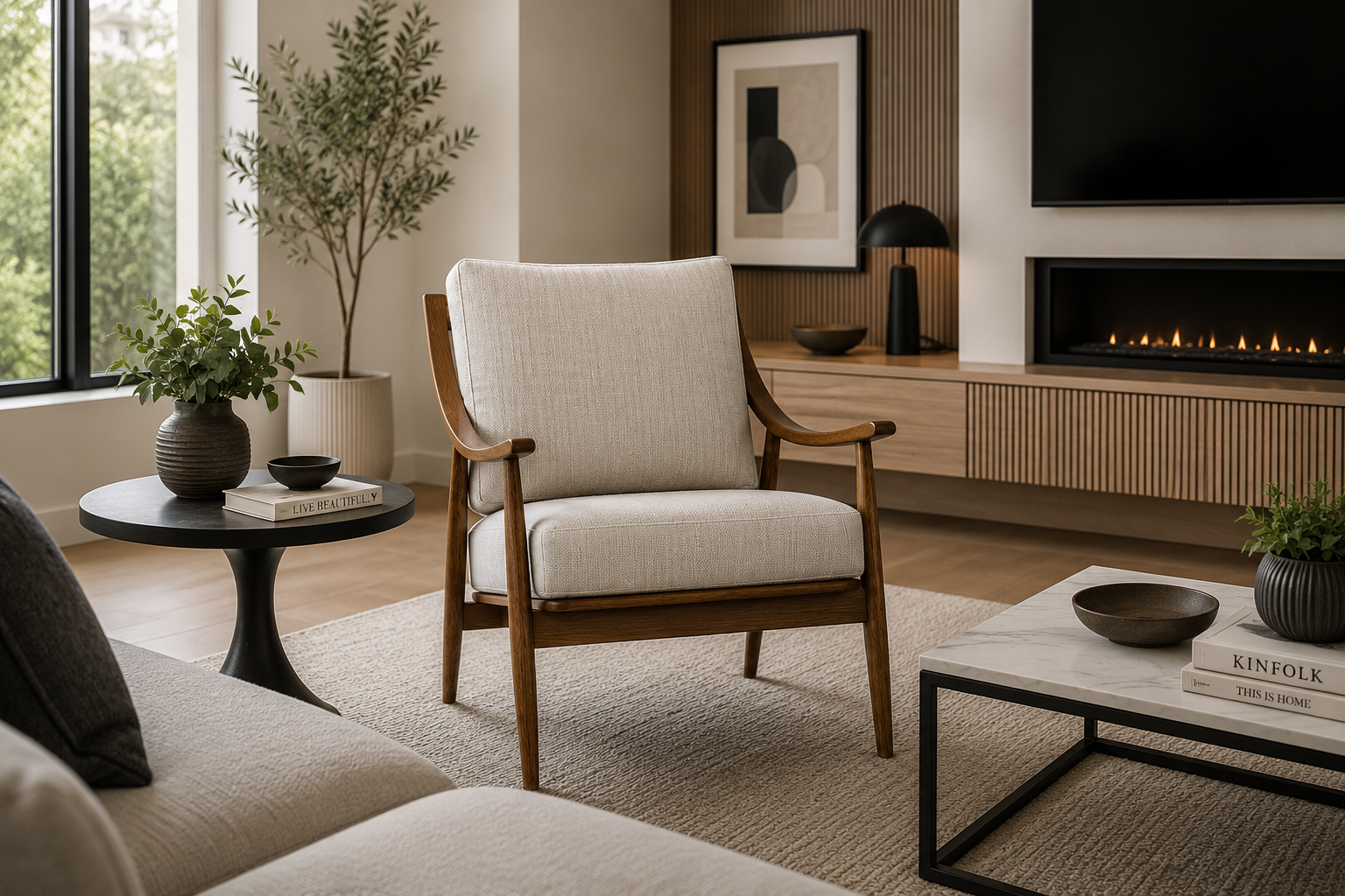 Lisa Herringbone Chair