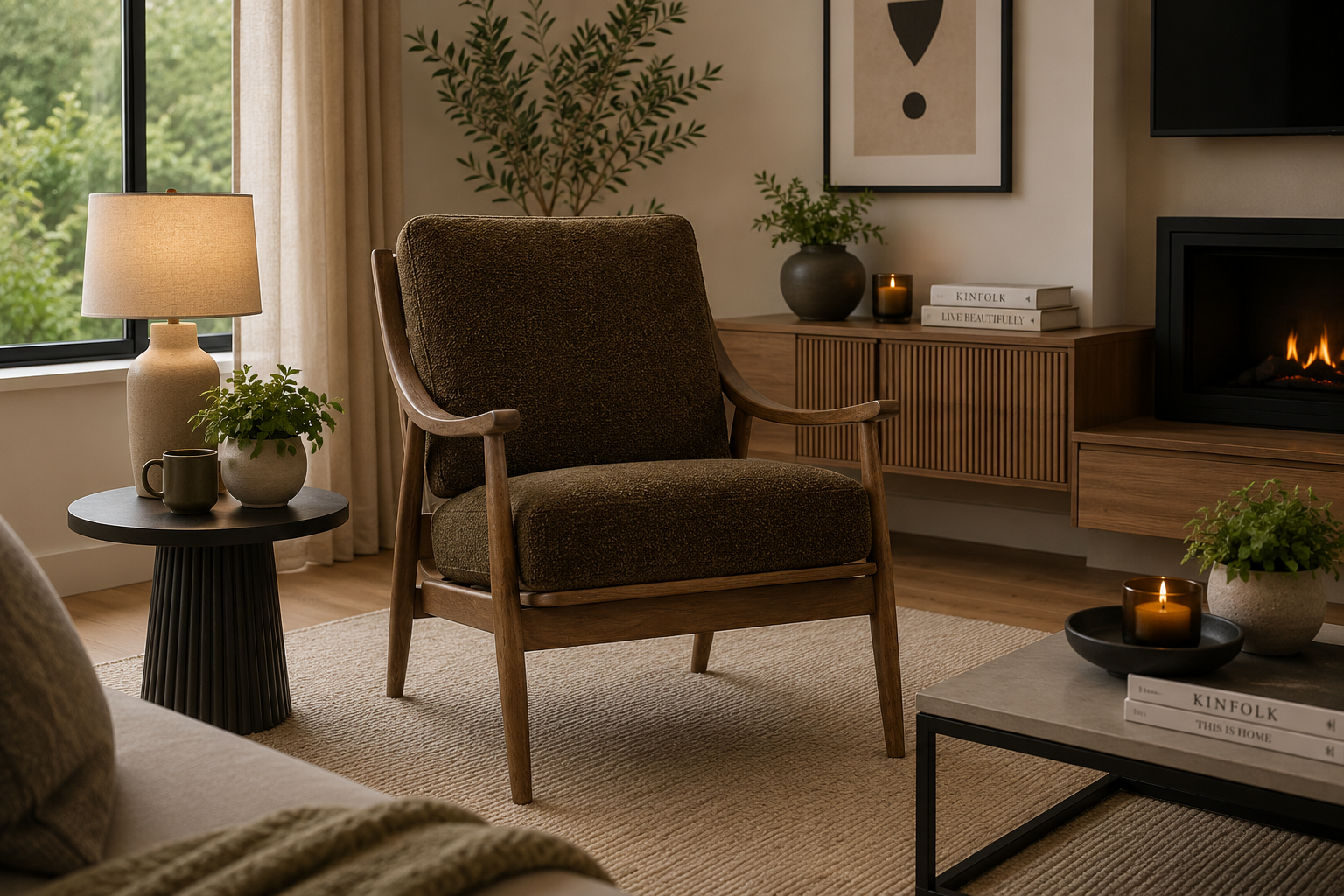 Lisa Forest Green Chair