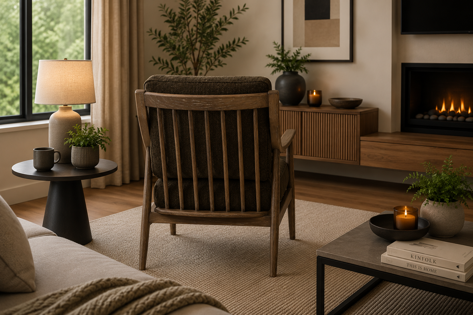 Lisa Forest Green Chair