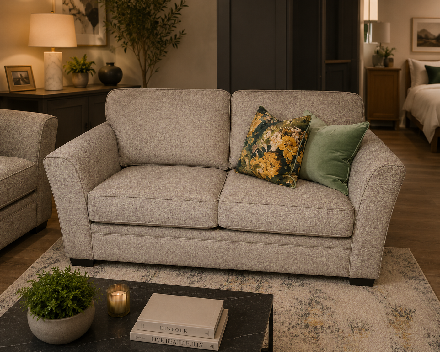 Madison Ash Grey 2 Seater Sofa