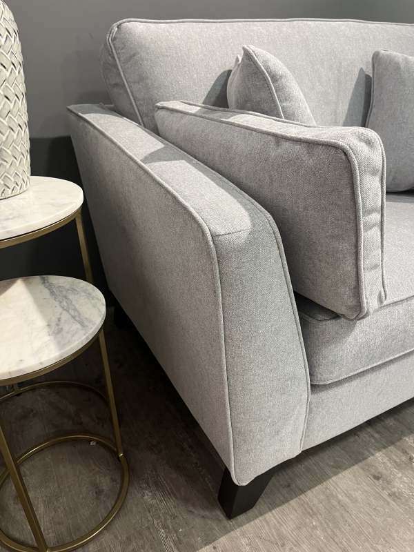 Birch 4 Seater Sofa Light Grey