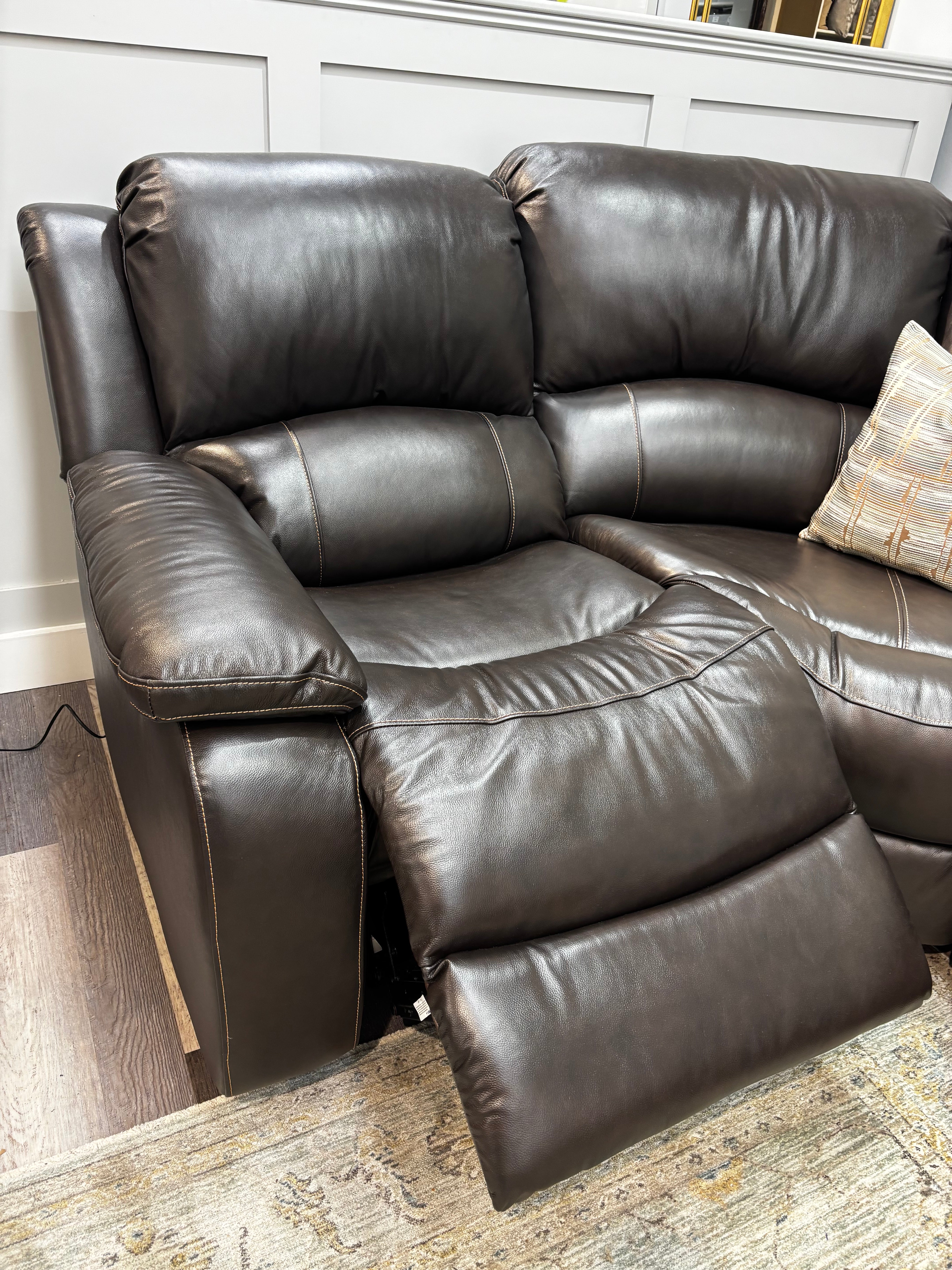 Modular Leather Corner Sofa