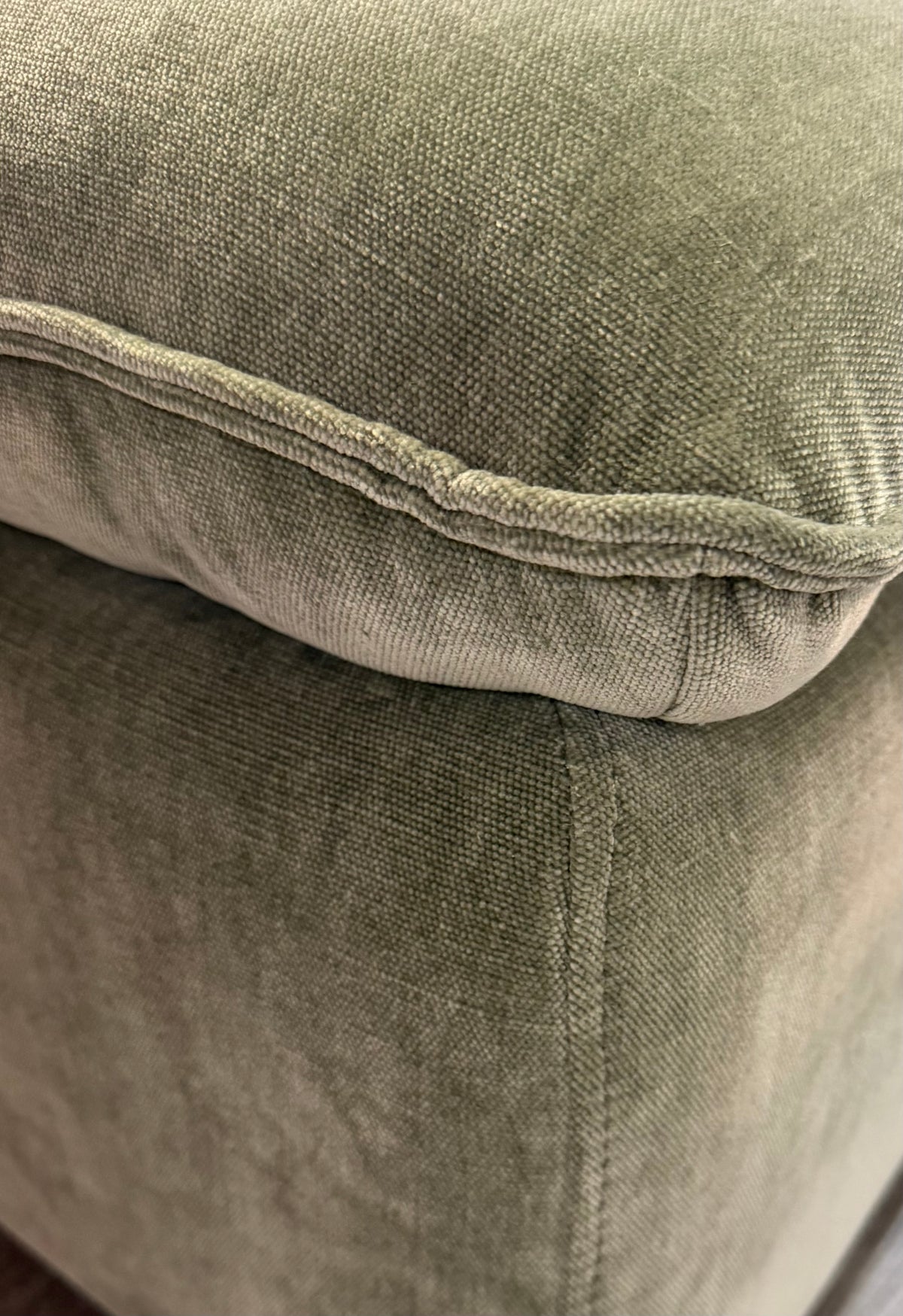 Storage Chair Footstool Sage