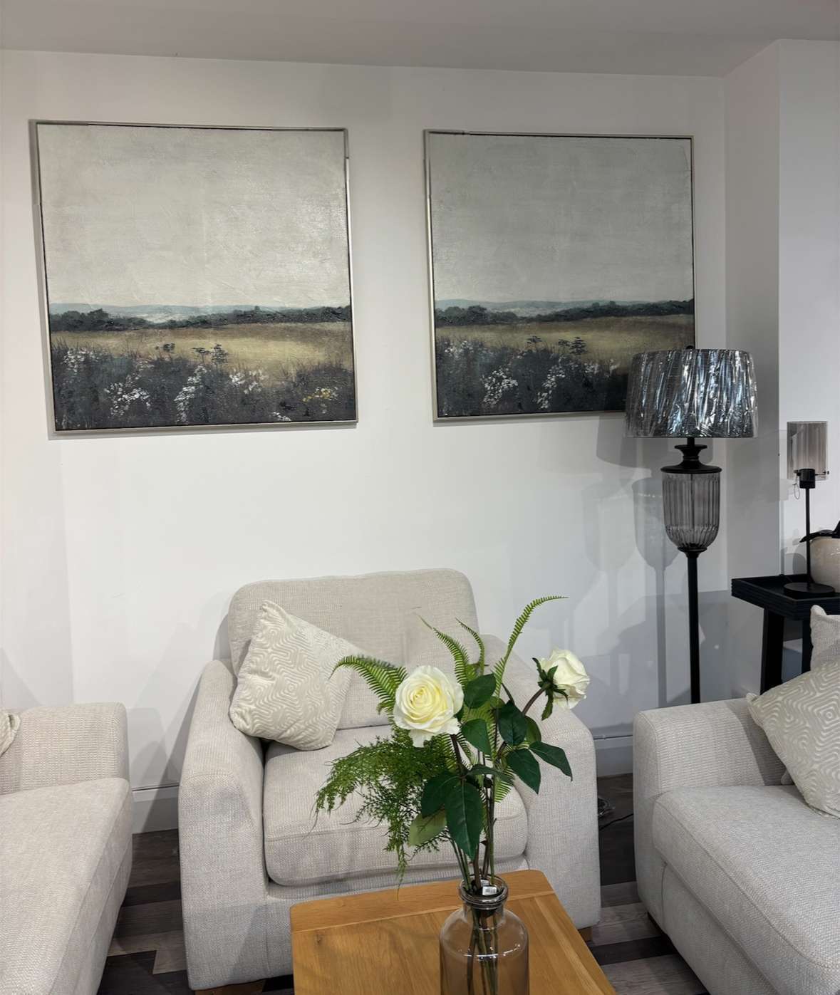 Champagne Gold Framed Art