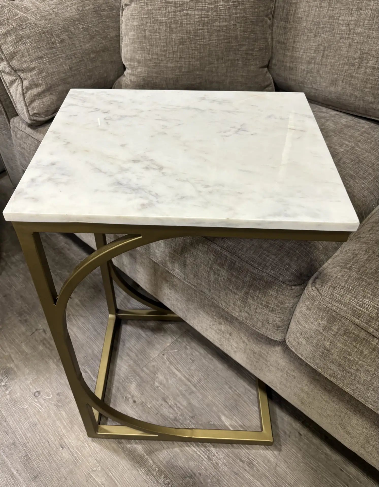 Pickfort Square Marble Top Sofa Table
