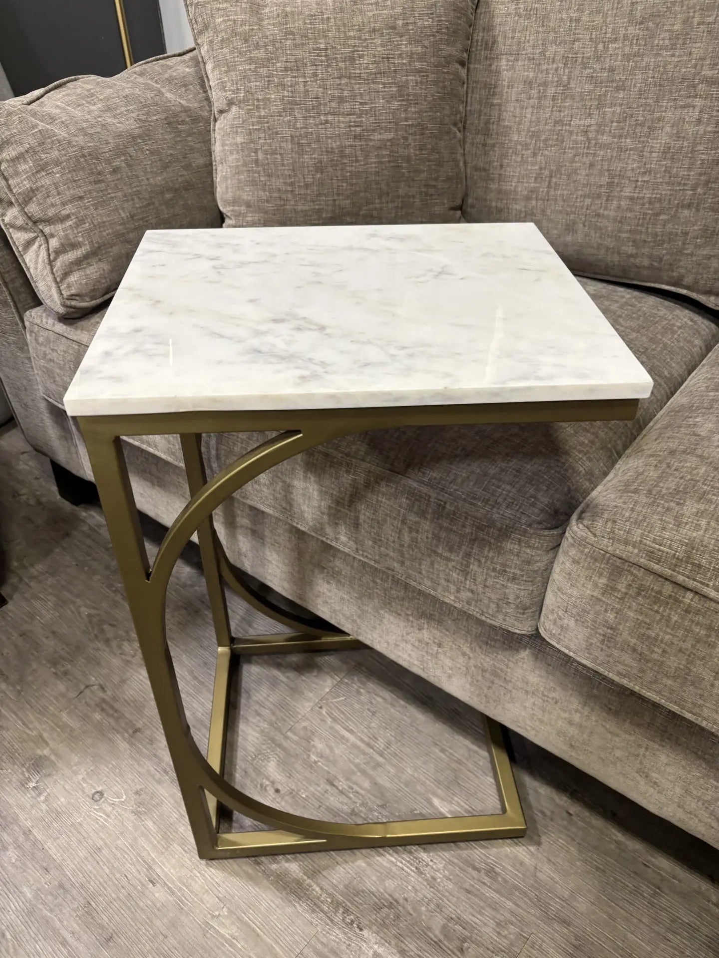 Pickfort Square Marble Top Sofa Table