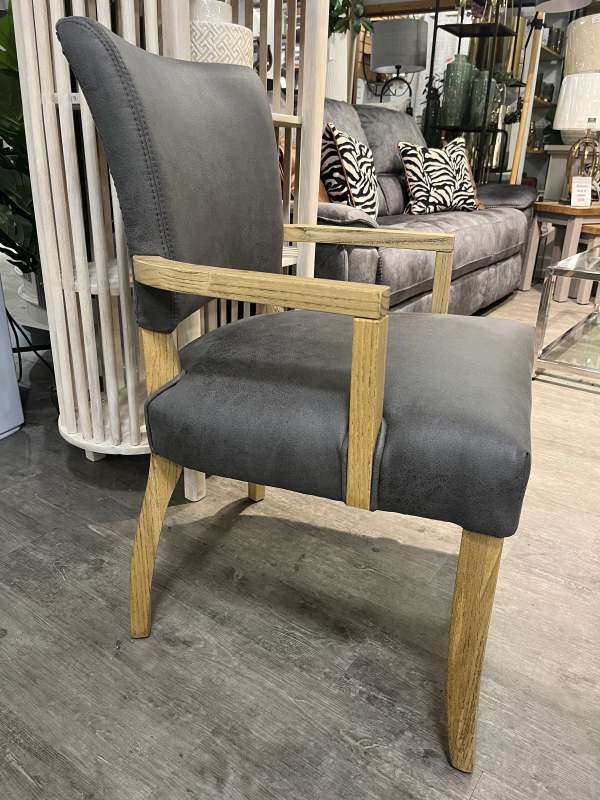 Doon Carver Dining Chair Grey