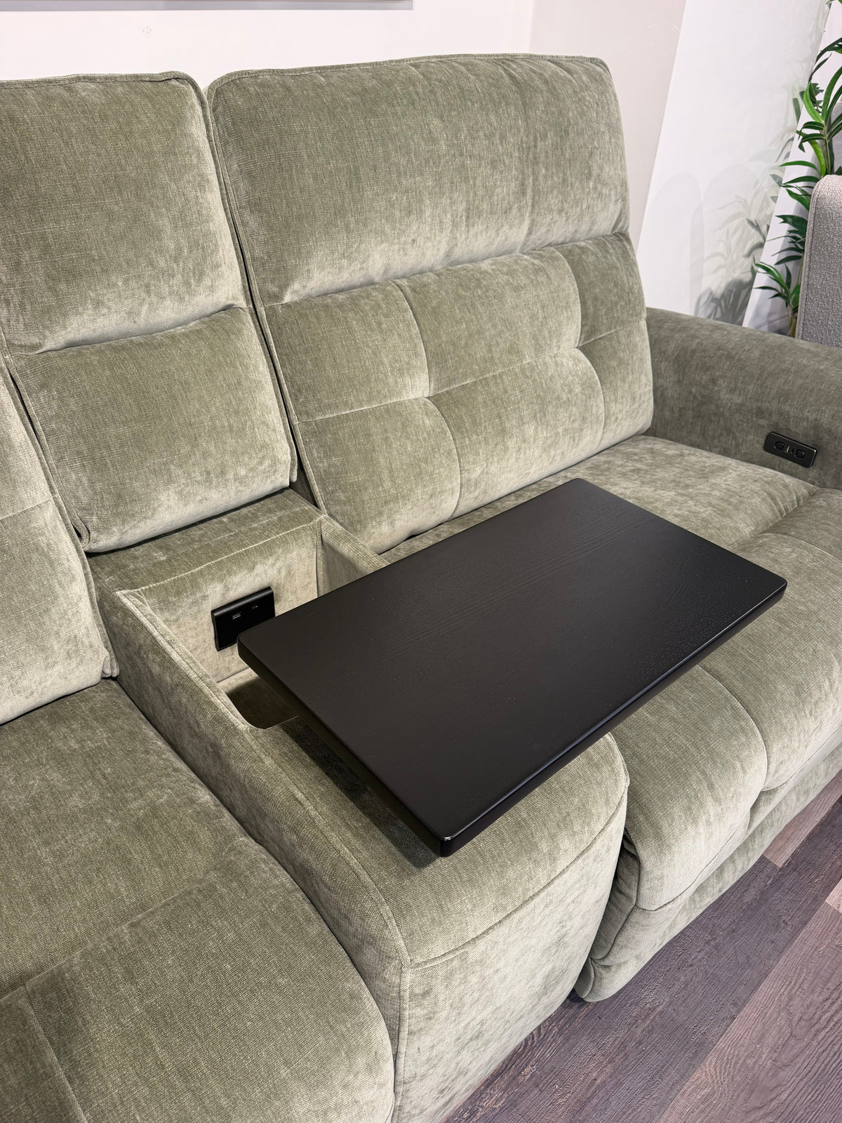 Ashbrook 5 Piece Corner Electric Sofa Sage