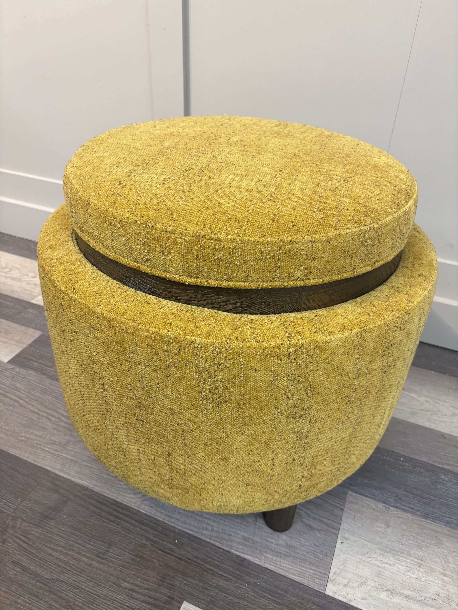 Round Storage Stool Ochre