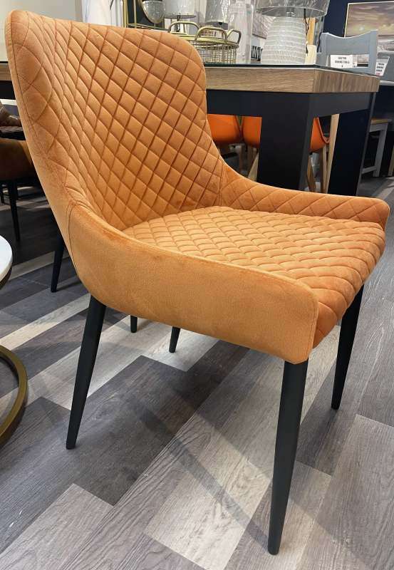 Ottawa Dining Chair Pumpkin Velvet