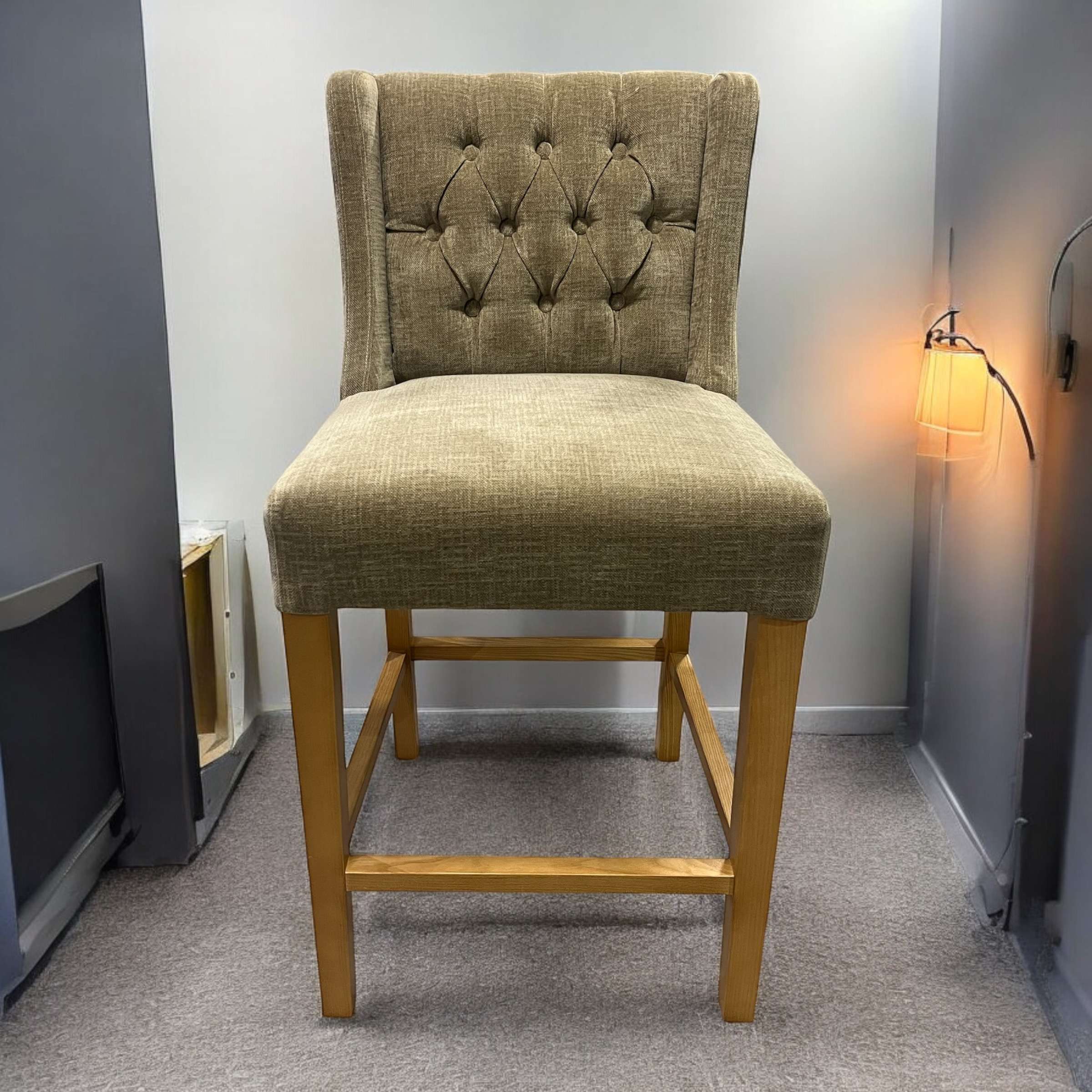 Pier Taupe Counter Stool