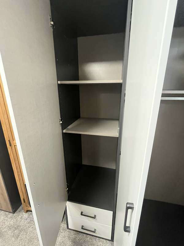 Voyager 3 Door White Wardrobe