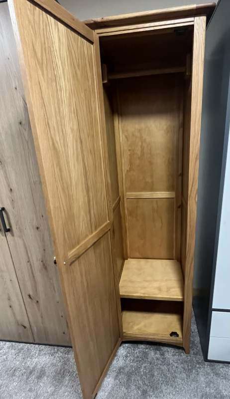 Lagan 1 Door Wardrobe Oak