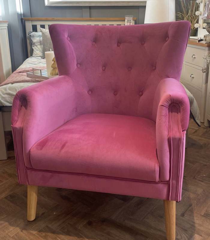 Grace Cerise Pink Armchair