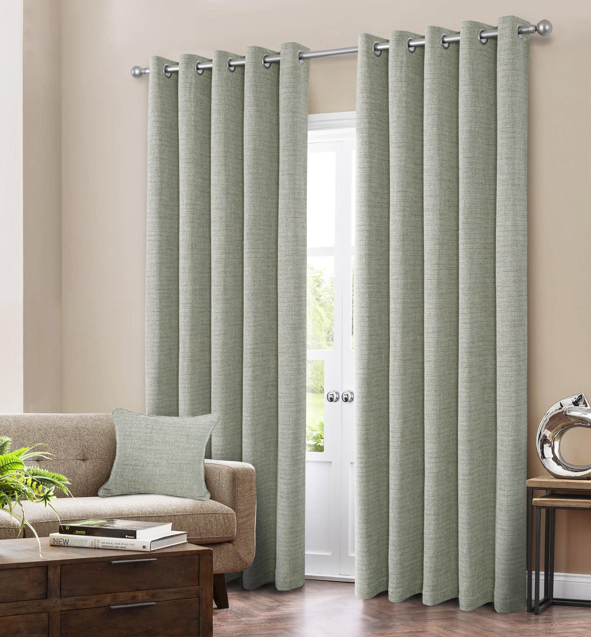 Kendal Lined Curtains | Green