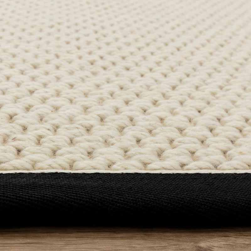 Asiatic Korra Double Loop Charcoal Cream Rug