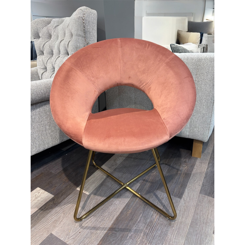 Pink Velvet Chair